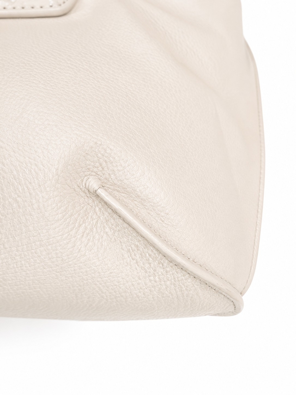 Michael Kors Cream Leather Tote/ShoulderBag with Braided Strap Silver Hardware - Picture 7 of 15
